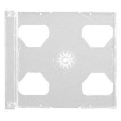 Two CD Clear Center-Hinged Tray. H